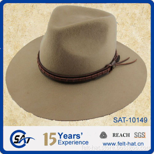 wool big brim outdoor trilby hats